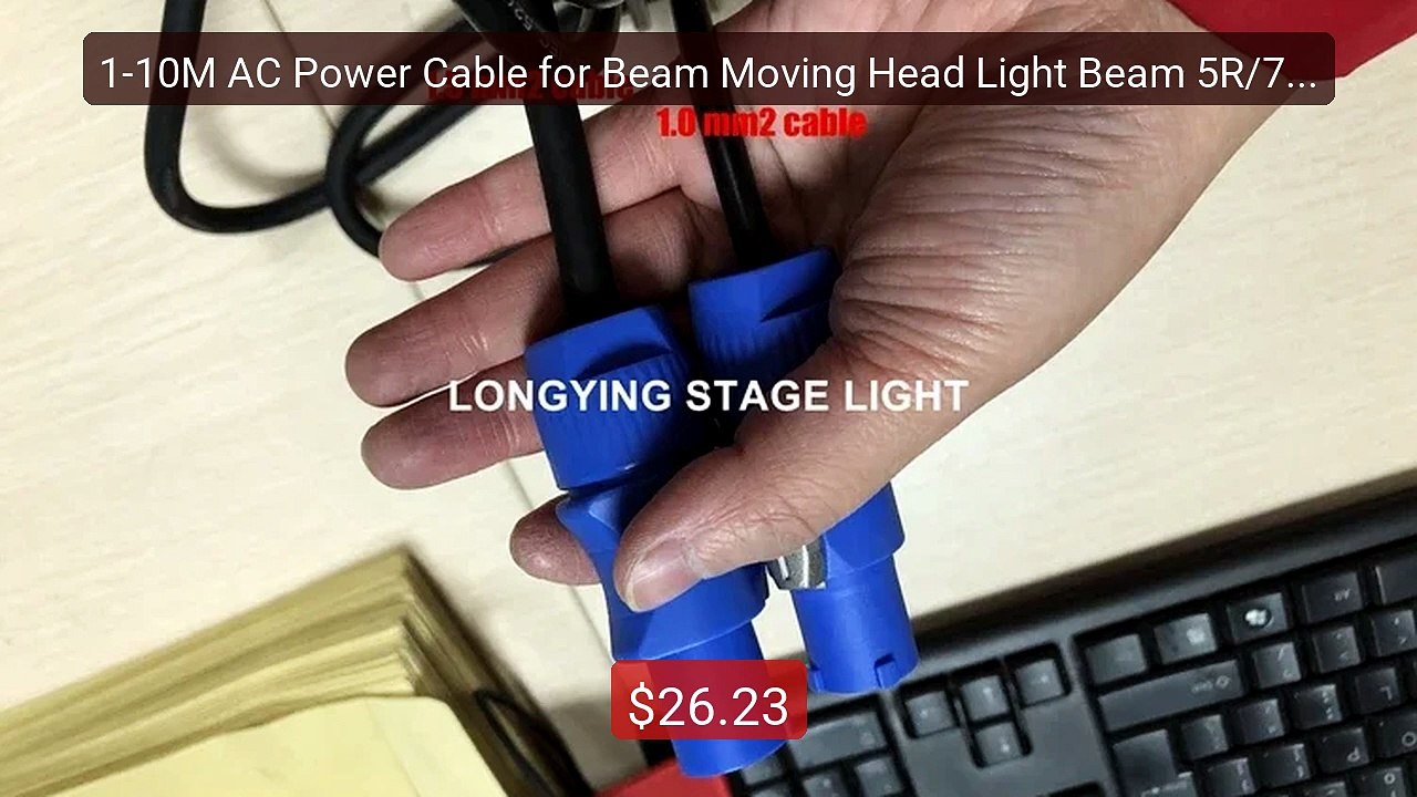1-10M AC Power Cable for Beam Moving Head Light Beam 5R/7R Mov... -- Best Buy 2026 | Great Quality!