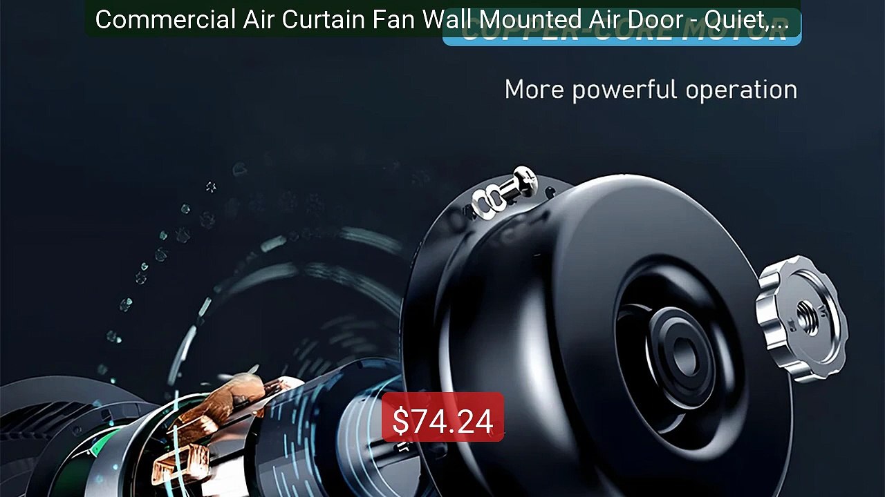 Commercial Air Curtain Fan Wall Mounted Air Door - Quiet, for Store... -- Top Rated 2026 | Buy Now!