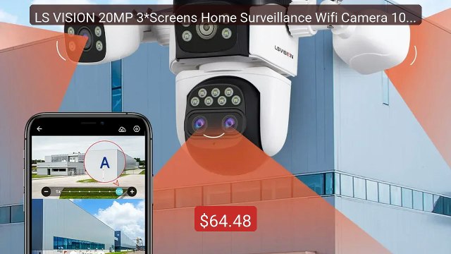 LS VISION 20MP 3*Screens Home Surveillance Wifi Camera 10X ... Top Pick 2026 | Unbeatable Price!
