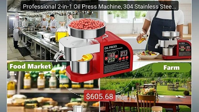 Professional 2-in-1 Oil Press Machine, 304 Stainless Steel ... Top Pick 2026 | Unbeatable Price!