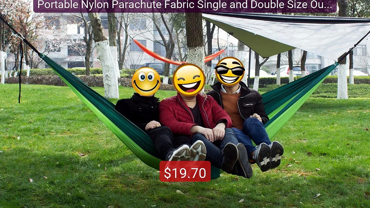 Portable Nylon Parachute Fabric Single and Double Size Outdoor Cam... -- Best Deal 2026 | Shop Now!