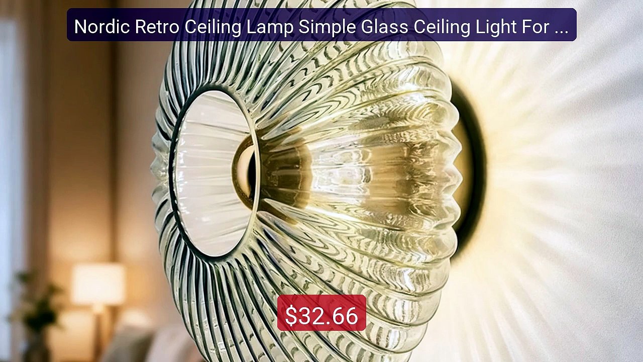 Nordic Retro Ceiling Lamp Simple Glass Ceiling Light For Wall... -- Amazing Value 2026 | Must Have!