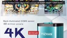 NICE-POWER 150X Digital Microscope 4K 60MP/48MP/13MP HDMI Type... -- Hot Deal 2026 | Limited Offer!