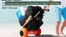 SucceBuy Beach Dolly with Big Wheels for Sand 165LBS Foldin... -- Top Pick 2026 | Unbeatable Price!