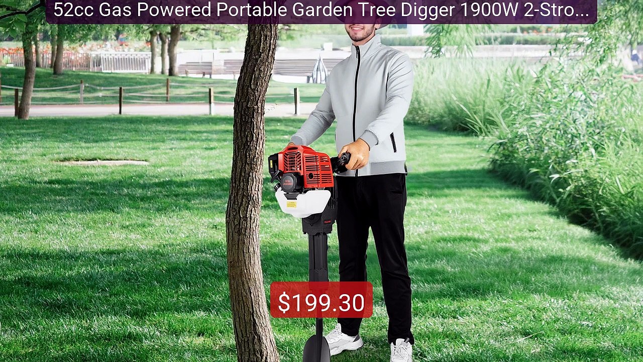 52cc Gas Powered Portable Garden Tree Digger 1900W 2-Stroke... -- Top Pick 2026 | Unbeatable Price!