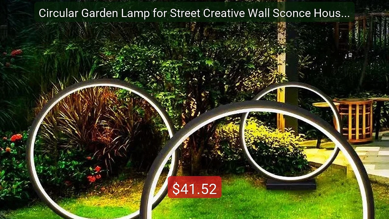 Circular Garden Lamp for Street Creative Wall Sconce Househ... -- Top Pick 2026 | Unbeatable Price!