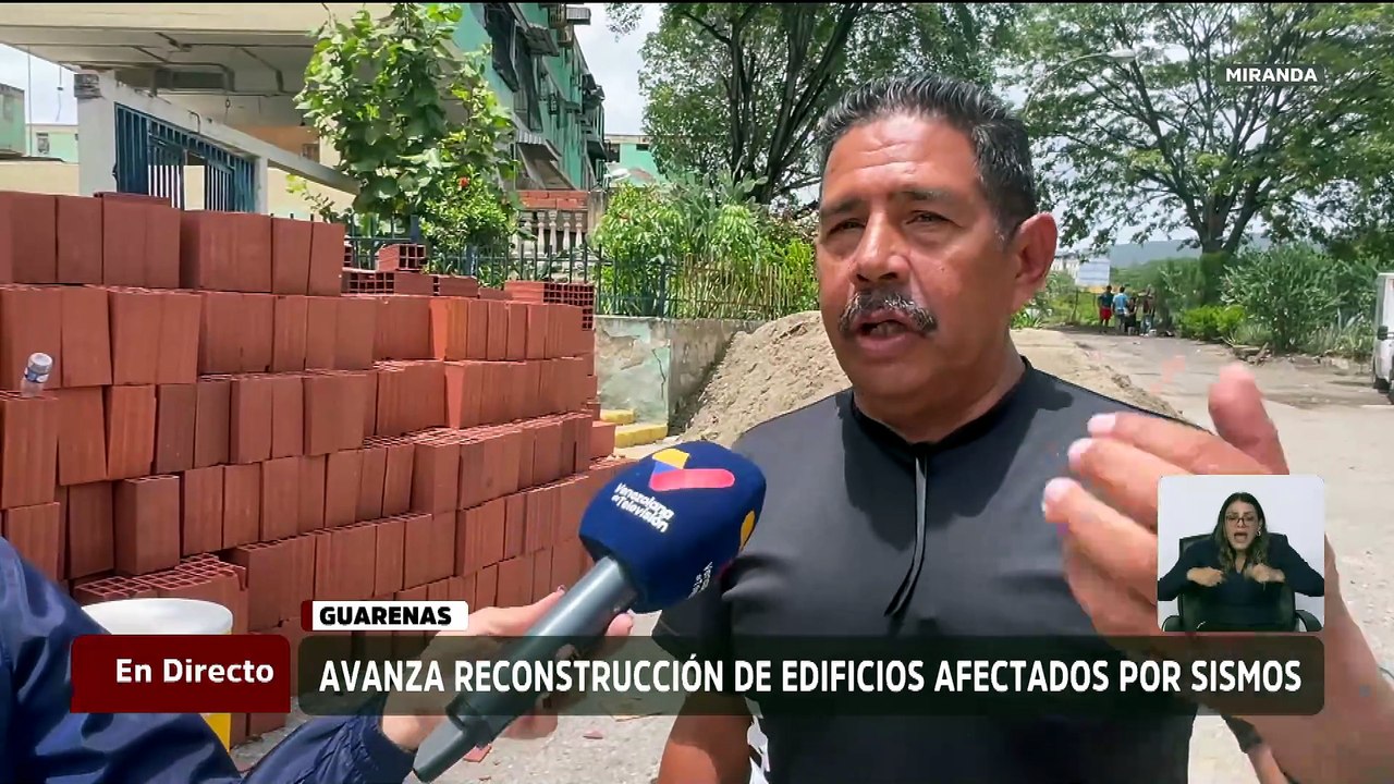 Miranda | Avanzan labores de reconstrucción de edificios del sector Trapichito tras los sismos