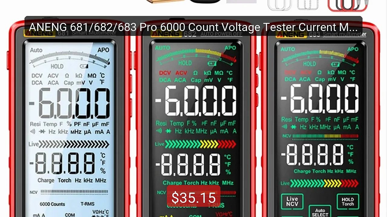 ANENG 681/682/683 Pro 6000 Count Voltage Tester Current Meter ... -- Best Buy 2026 | Great Quality!