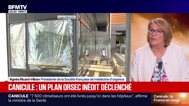 Canicule: On ne peut clairement pas hospitaliser des personnes fragiles dans des chambres qui ne sont pas climatisées , affirme Agnès Ricard-Hibon, présidente de la Société française de médecine d'urgence