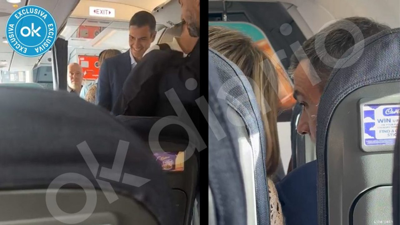 OKDIARIO acompaña a Sánchez y su familia desde Bristol subidos a un avión comercial tras ocho años abusando del Falcon