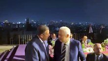 المستشار مرتضى منصور خلال حفل زفاف نجل الإعلامي نشأت الديهي