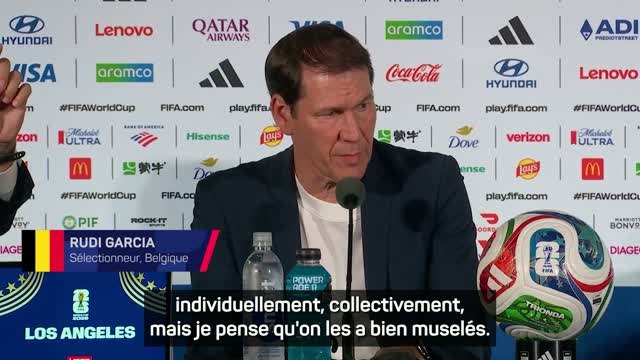 Belgique - Garcia : On n'a pas à rougir de cette défaite