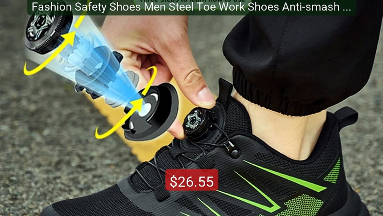 Fashion Safety Shoes Men Steel Toe Work Shoes Anti-smash An... -- Top Pick 2026 | Unbeatable Price!