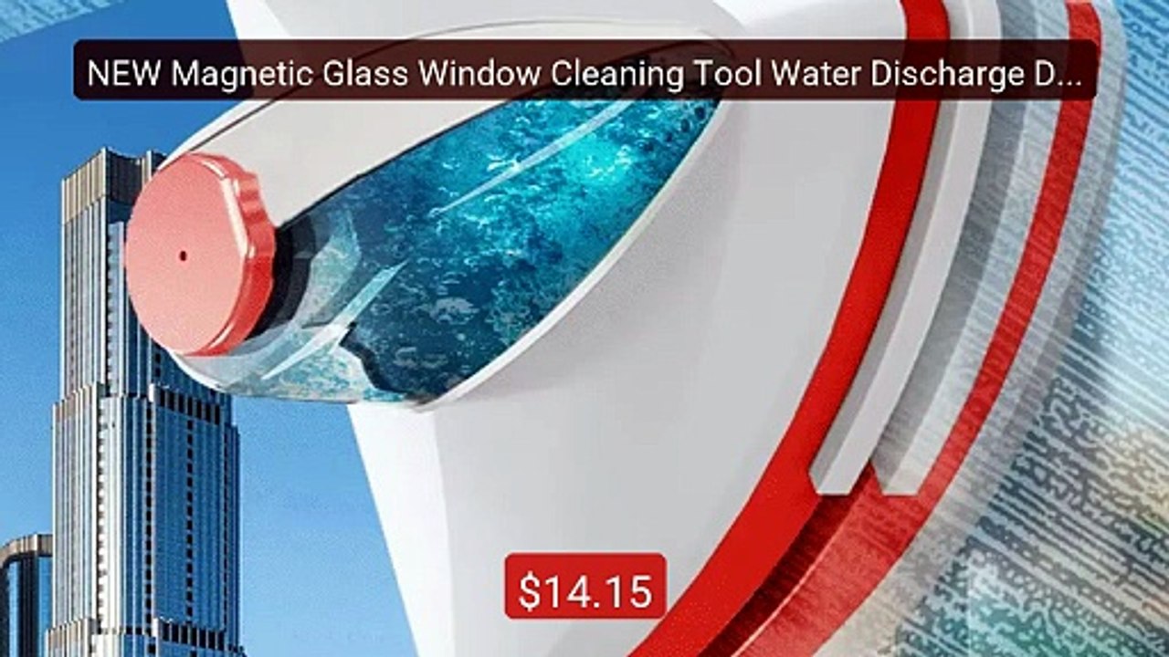 NEW Magnetic Glass Window Cleaning Tool Water Discharge Doubl... -- Amazing Value 2026 | Must Have!