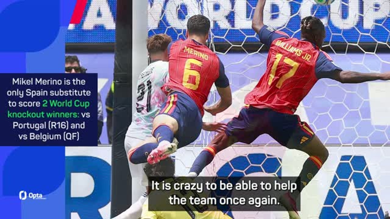 'It's crazy' - Merino on winning goal for Spain