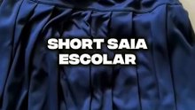 Short Saia Juvenil Infantil Escolar Básico Danças Esportes