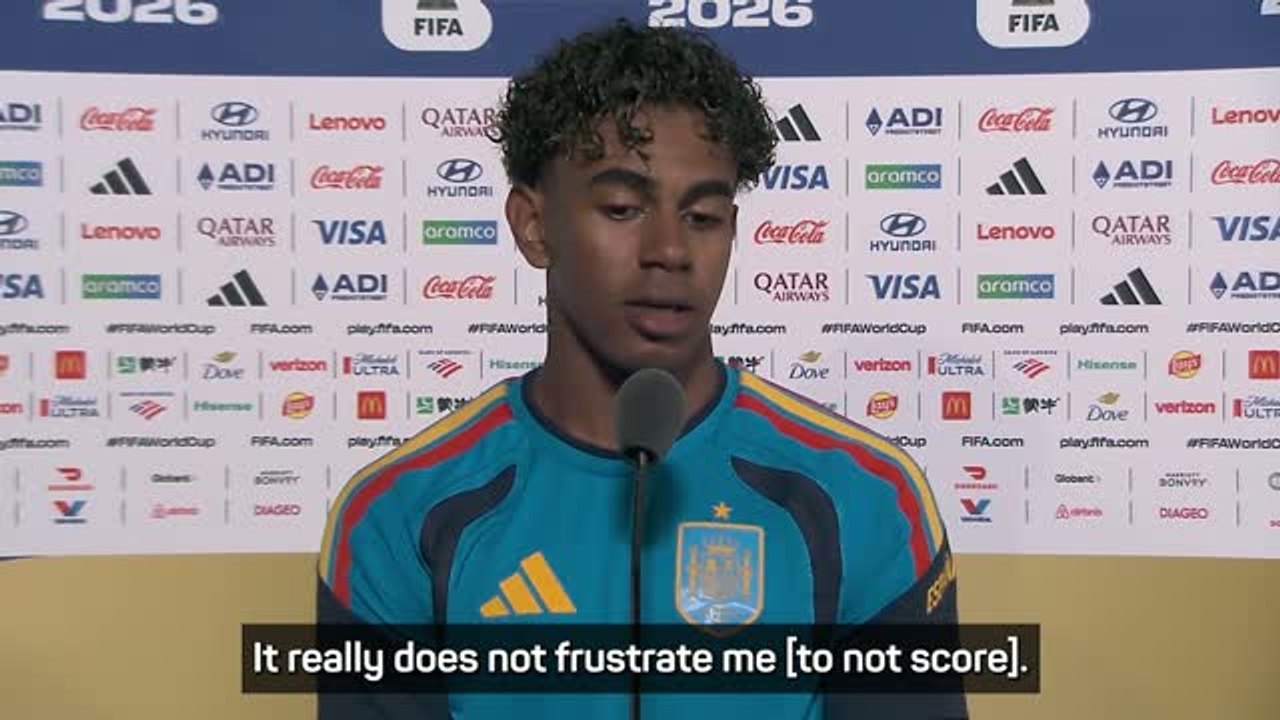 Lamine Yamal not frustrated by a lack of goals