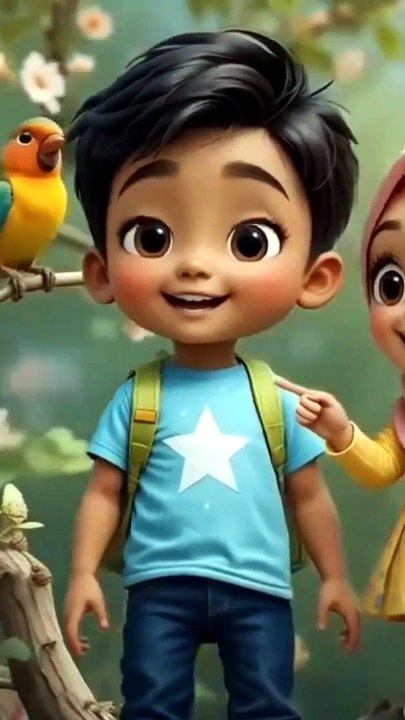 Allah Made Everything 🌍✨ | Islamic Kids Song | Nursery Rhyme Short
