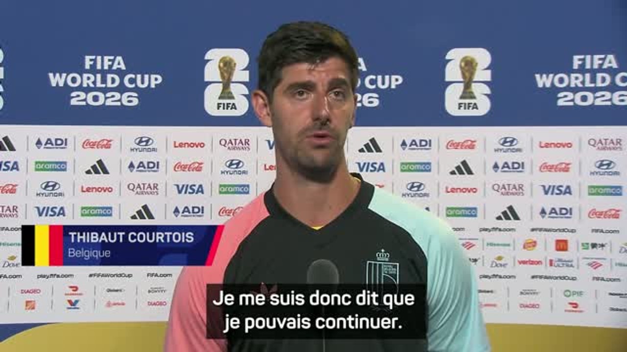 Belgique - Courtois sur son remplacement : "Je voulais poursuivre la rencontre"