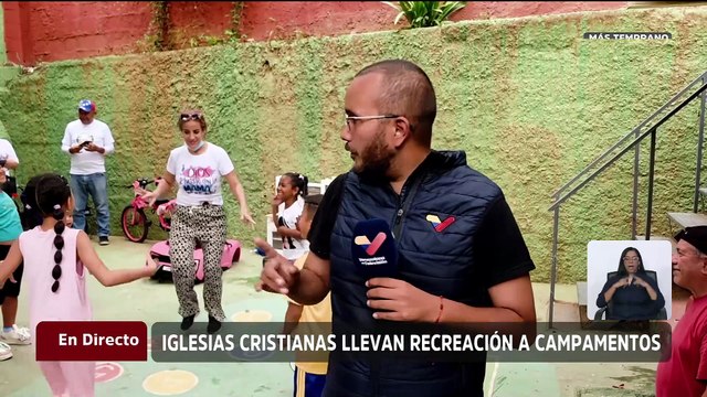 Iglesias cristianas llevan atención y sano esparcimiento a campamentos transitorios