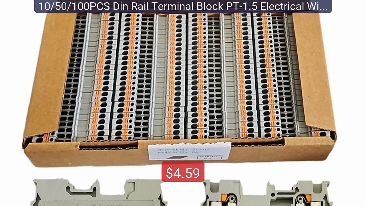 10/50/100PCS Din Rail Terminal Block PT-1.5 Electrical Wire Spring... -- Best Deal 2026 | Shop Now!
