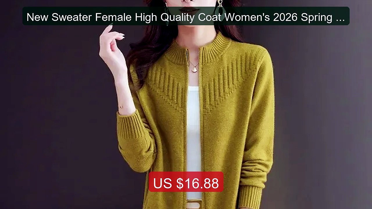 New Sweater Female High Quality Coat Women's 2026 Spring Autu... -- Amazing Value 2026 | Must Have!