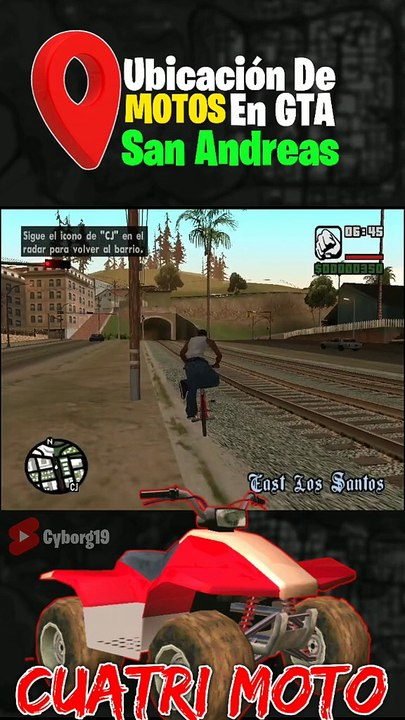Ubicación de cuatrimoto en GTA San Andreas