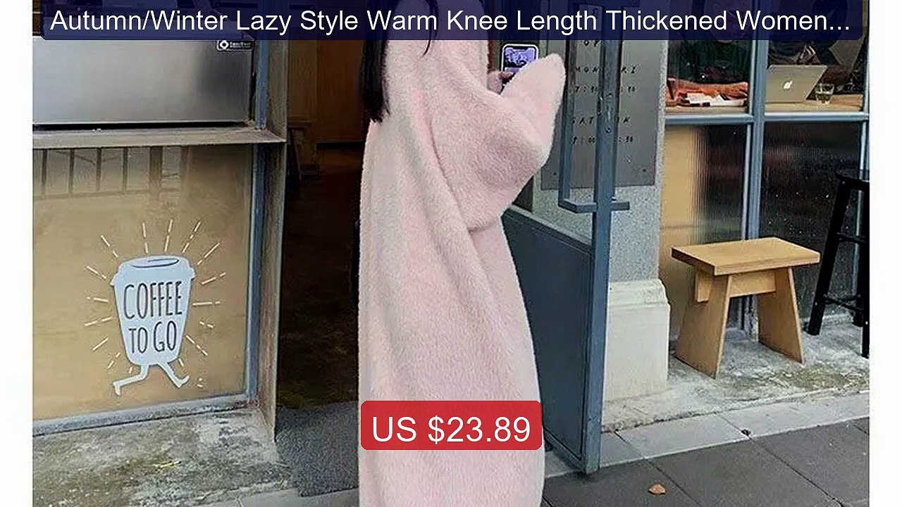 Autumn/Winter Lazy Style Warm Knee Length Thickened Women Cardigan ... -- Top Rated 2026 | Buy Now!