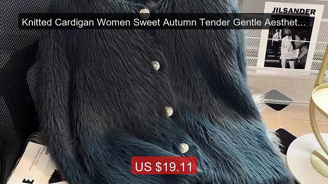 Knitted Cardigan Women Sweet Autumn Tender Gentle Aesthetic French... -- Best Deal 2026 | Shop Now!