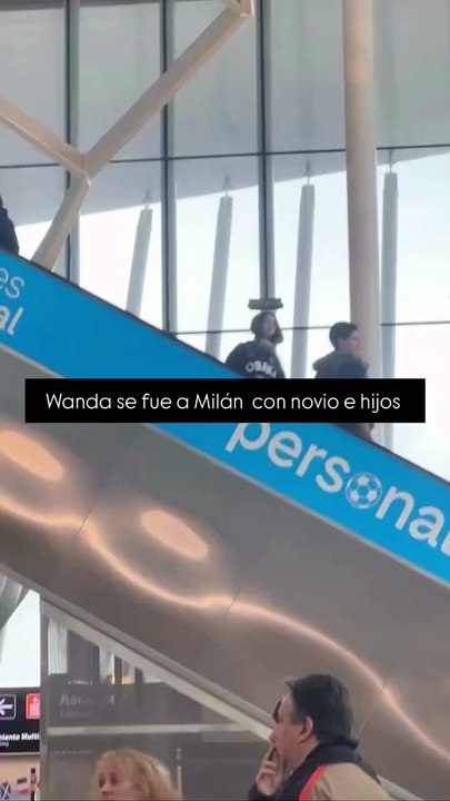 Wanda Nara se fue a Milán con Migueles