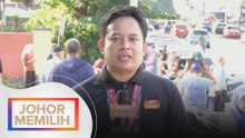 Johor Memilih: Perkembangan pusat mengundi di Sekolah Menengah Khir Johari, Kampung Melayu Majidee setakat 8 pagi