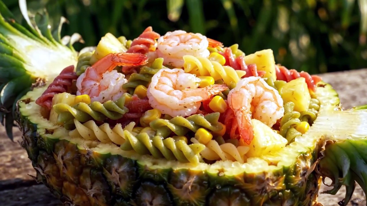 ¡No hagas la Ensalada de Pasta de SIEMPRE! 🍍 Pruébala TROPICAL y con Aliño Secreto