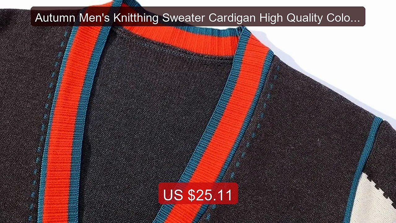 Autumn Men's Knitthing Sweater Cardigan High Quality Color Blo... -- Hot Deal 2026 | Limited Offer!