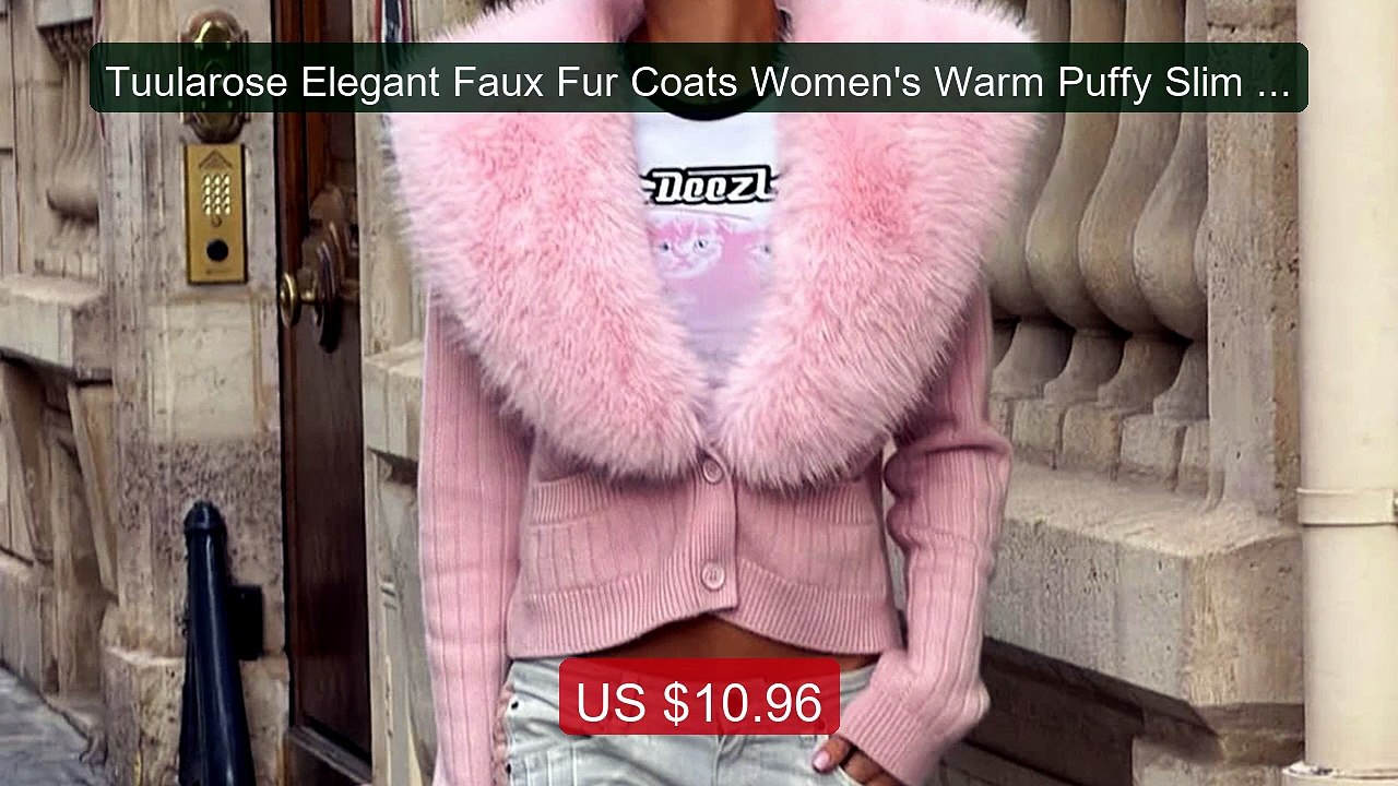 Tuularose Elegant Faux Fur Coats Women's Warm Puffy Slim Long-... -- Best Buy 2026 | Great Quality!