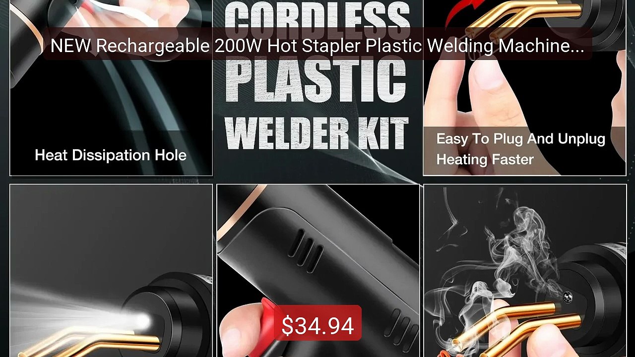 NEW Rechargeable 200W Hot Stapler Plastic Welding Machine Solderin... -- Best Deal 2026 | Shop Now!