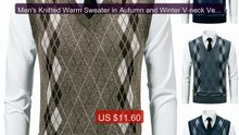 Men's Knitted Warm Sweater in Autumn and Winter V-neck Vest D... -- Amazing Value 2026 | Must Have!