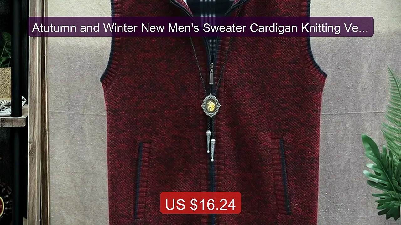 Atutumn and Winter New Men's Sweater Cardigan Knitting Vest Dailyw... -- Best Deal 2026 | Shop Now!