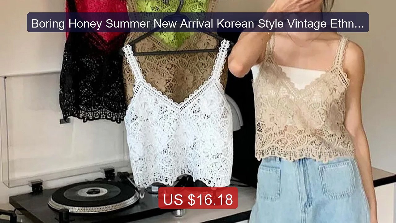 Boring Honey Summer New Arrival Korean Style Vintage Ethnic Cr... -- Hot Deal 2026 | Limited Offer!