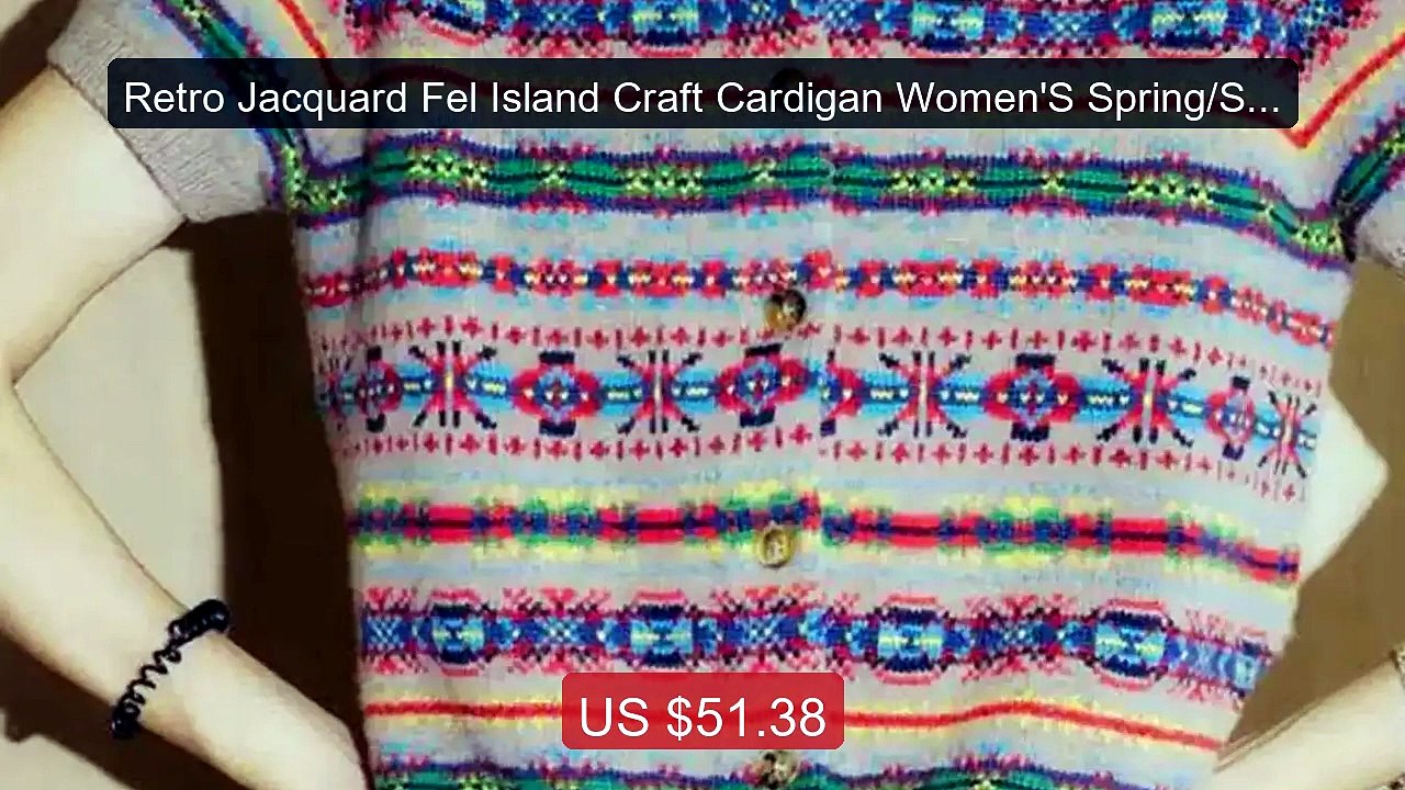 Retro Jacquard Fel Island Craft Cardigan Women'S Spring/Summer... -- Best Buy 2026 | Great Quality!
