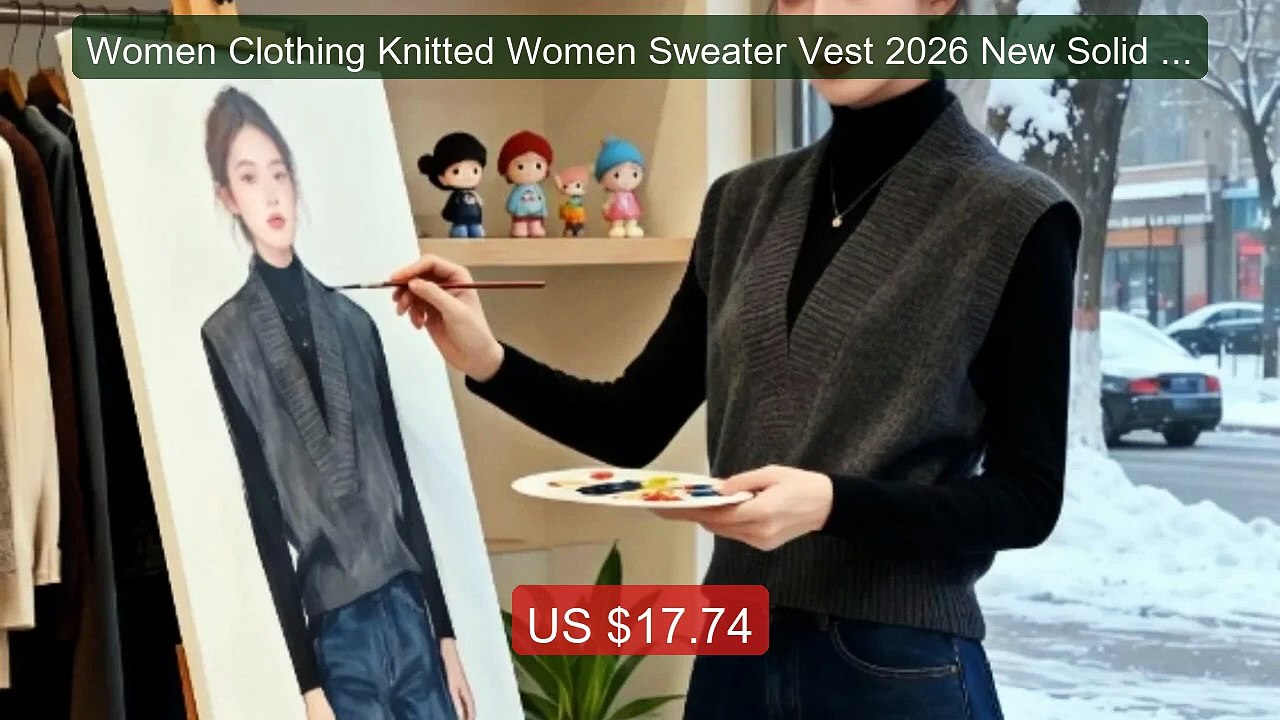 Women Clothing Knitted Women Sweater Vest 2026 New Solid Sleev... -- Best Buy 2026 | Great Quality!