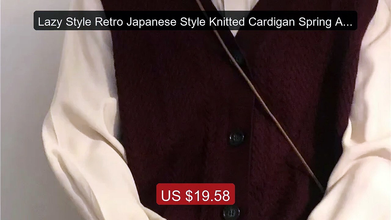 Lazy Style Retro Japanese Style Knitted Cardigan Spring Autum... -- Amazing Value 2026 | Must Have!