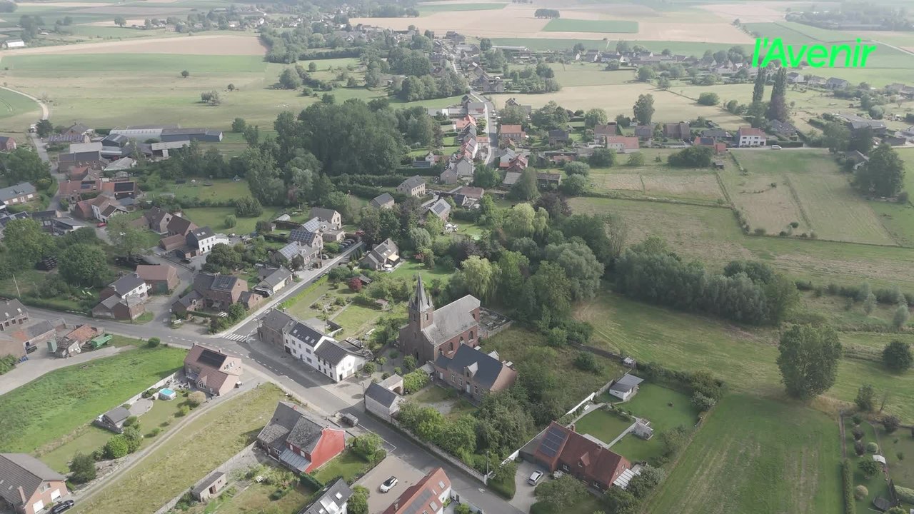 Le Brabant wallon vu du ciel : Sart-lez-Walhain, la porte d'entrée de la commune de Walhain