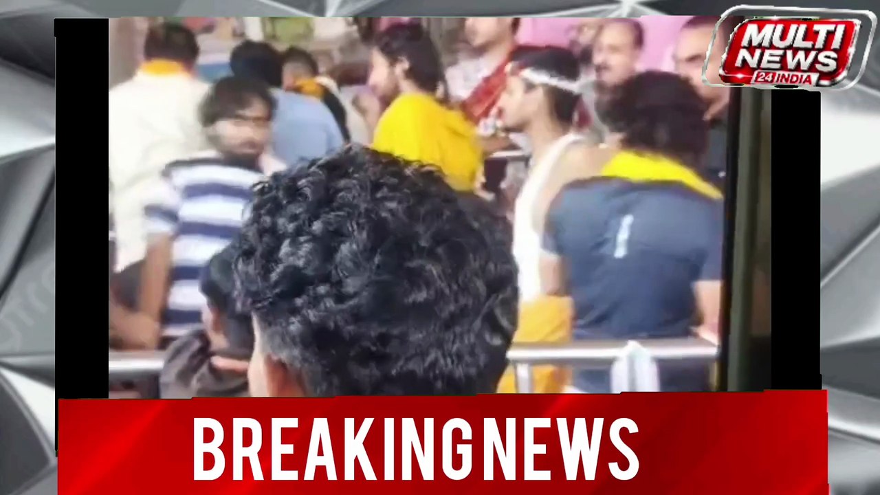 मथुरा -बरसाना के श्री जी मंदिर में श्रद्धालु और सेवायत भिड़े