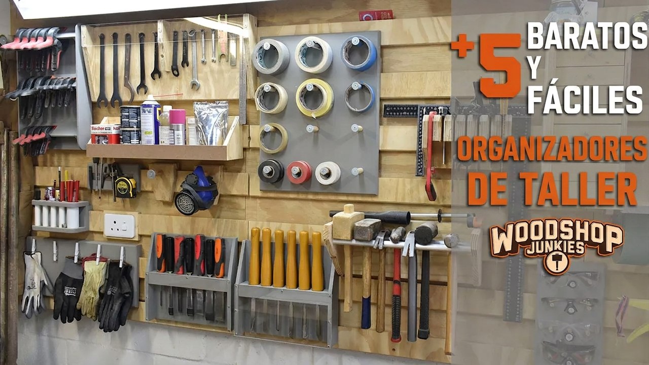 ¡5 organizadores más, súper simples, para tu taller en el garaje: cómo hacerlos!