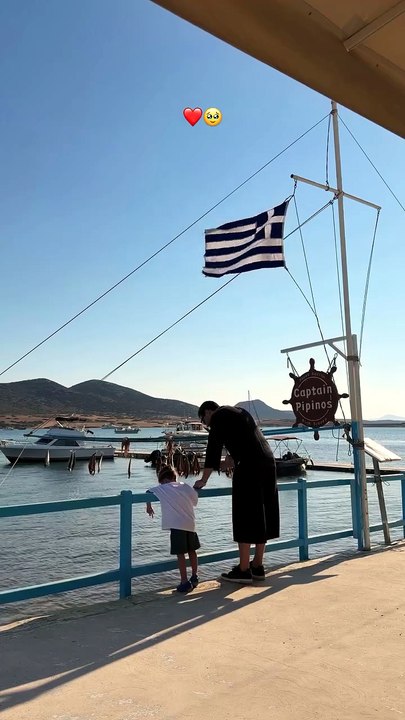 Ο Δημήτρης Σπυριδωνίδης με τον μικρό Πάρη
