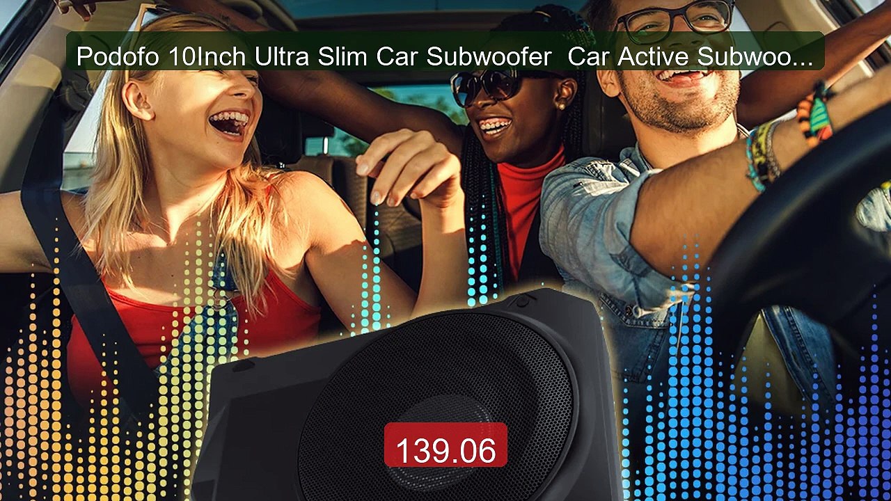 Podofo 10Inch Ultra Slim Car Subwoofer  Car Active Subwoofer C... -- Hot Deal 2026 | Limited Offer!