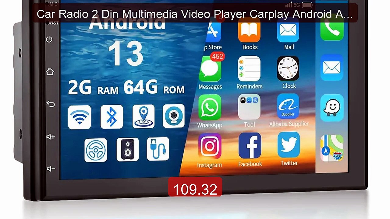 Car Radio 2 Din Multimedia Video Player Carplay Android Auto Andro... -- Best Deal 2026 | Shop Now!