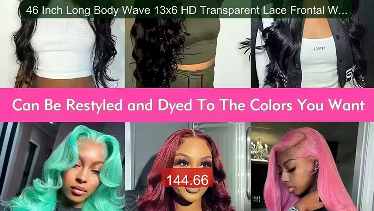 46 Inch Long Body Wave 13x6 HD Transparent Lace Frontal Wigs Brazi... -- Best Deal 2026 | Shop Now!