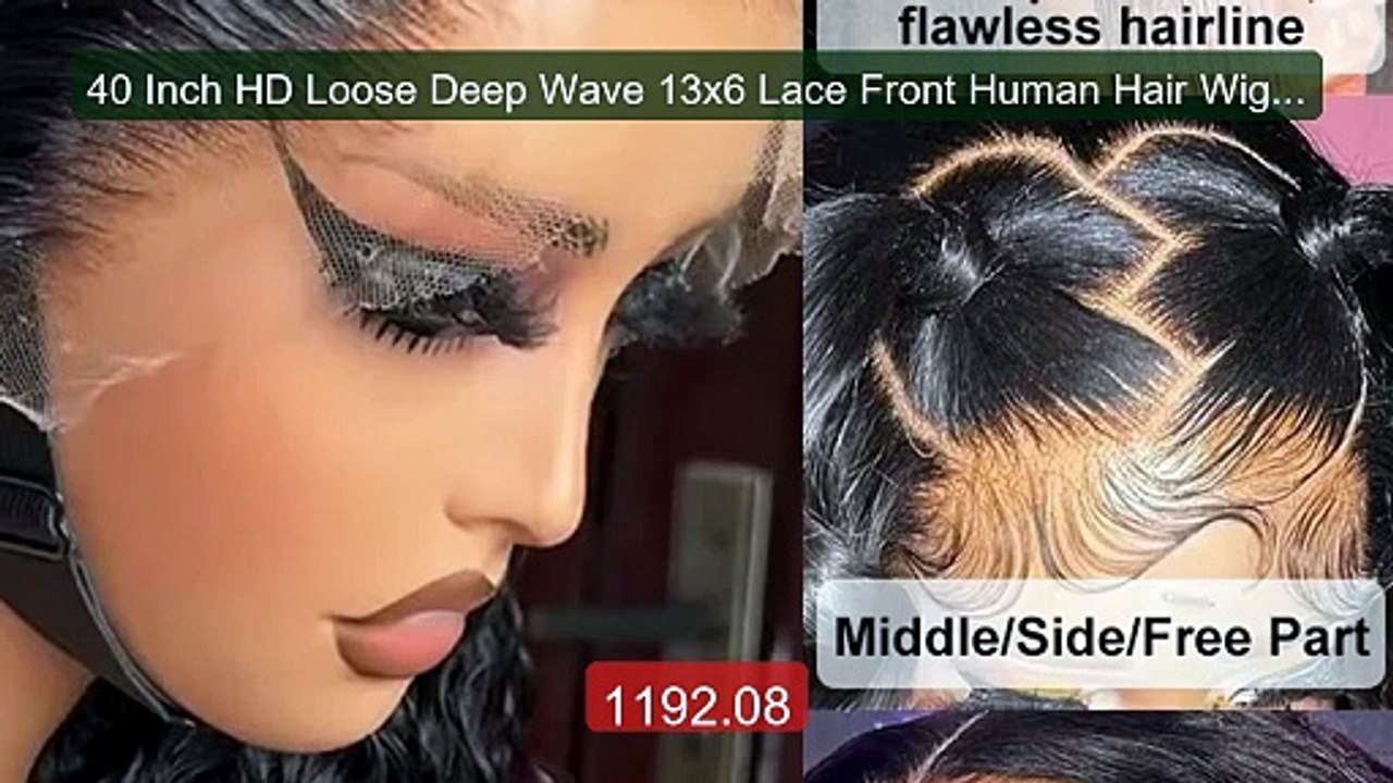 40 Inch HD Loose Deep Wave 13x6 Lace Front Human Hair Wigs Bra... -- Hot Deal 2026 | Limited Offer!
