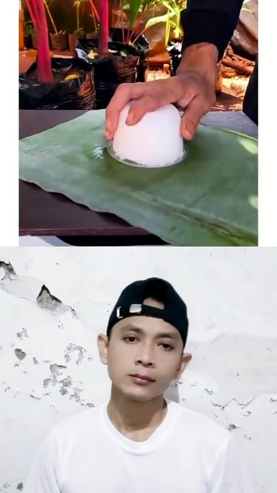 Cara bungkus nasi pakai daun
